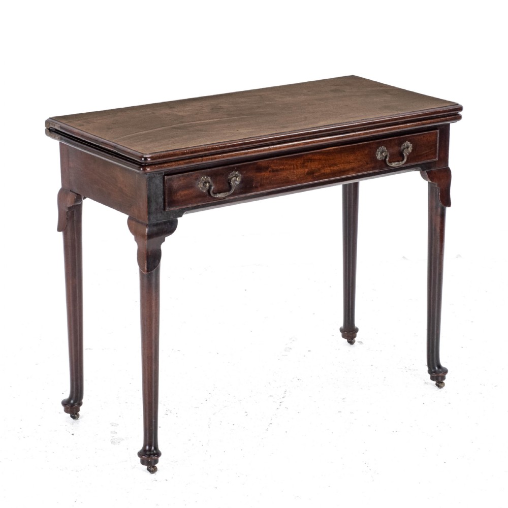 George II Mahogany Console Card/Games Table with Drawer C1750 (Georgian) View IV