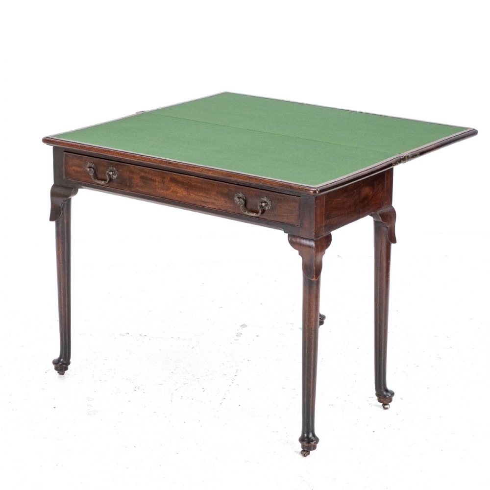George II Mahogany Console Card/Games Table with Drawer C1750 (Georgian) View XI