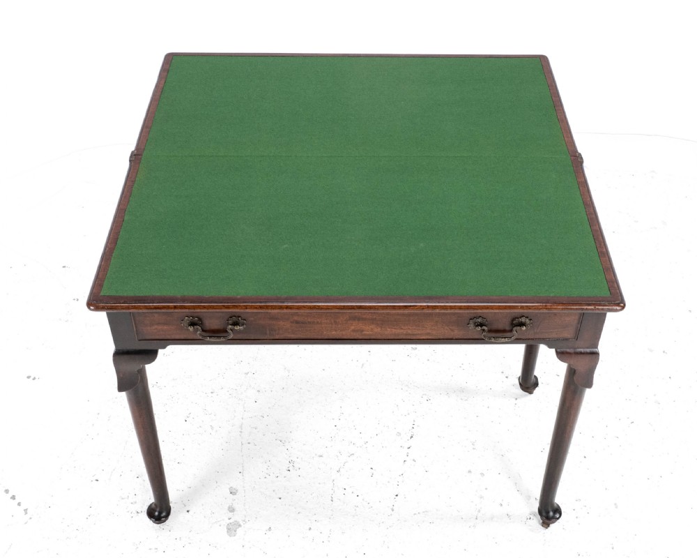 George II Mahogany Console Card/Games Table with Drawer C1750 (Georgian) View XV