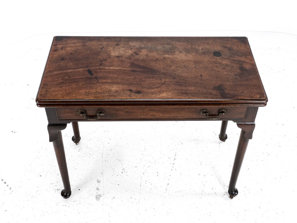 George II Mahogany Console Card/Games Table with Drawer C1750 (Georgian) View XVI