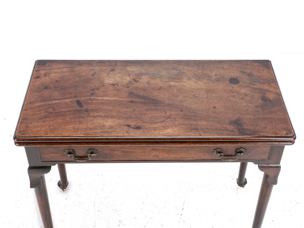 George II Mahogany Console Card/Games Table with Drawer C1750 (Georgian) View XVII