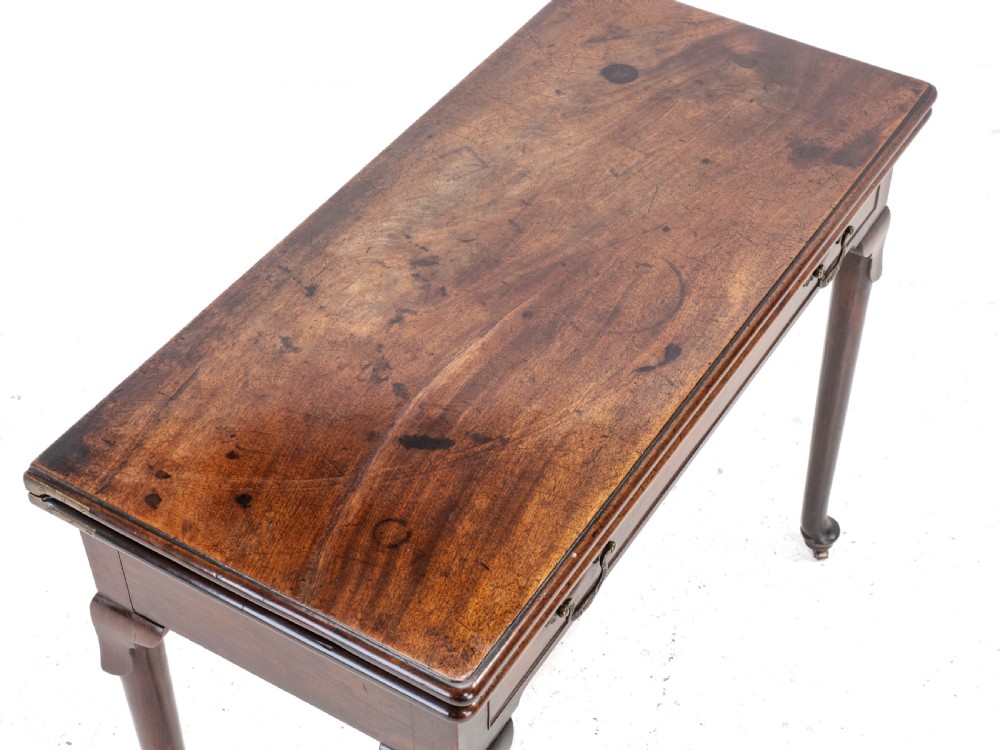 George II Mahogany Console Card/Games Table with Drawer C1750 (Georgian) View XVIII