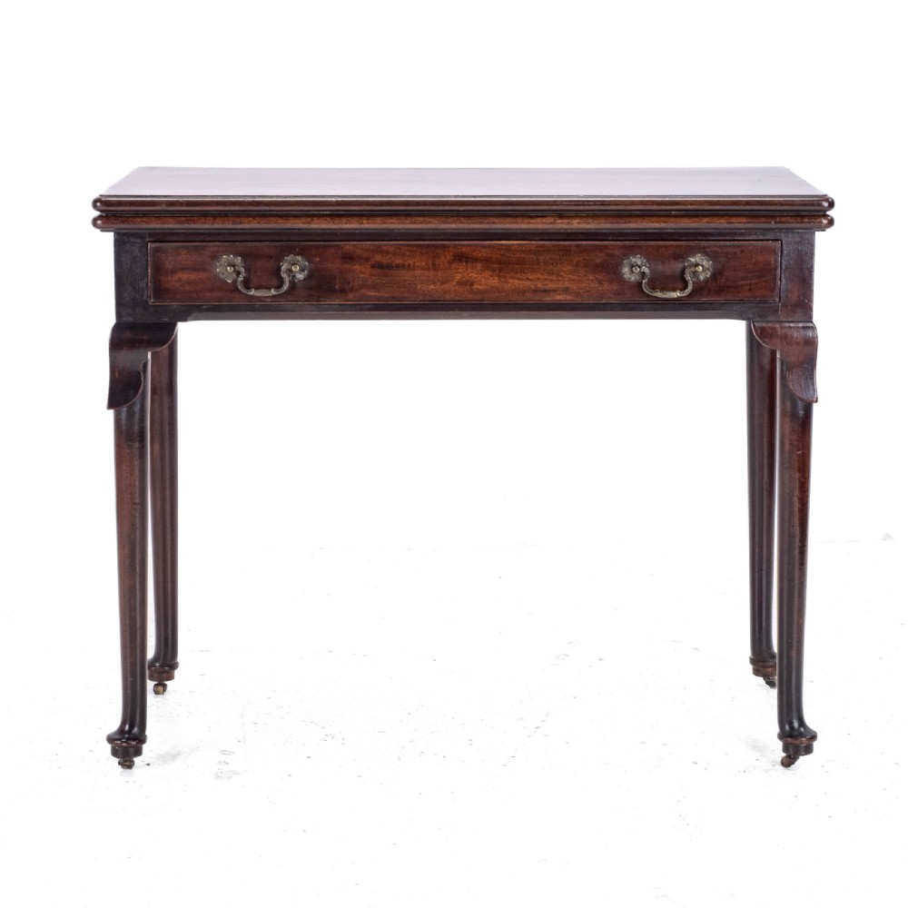 George II Mahogany Console Card/Games Table with Drawer C1750 (Georgian) View XXII