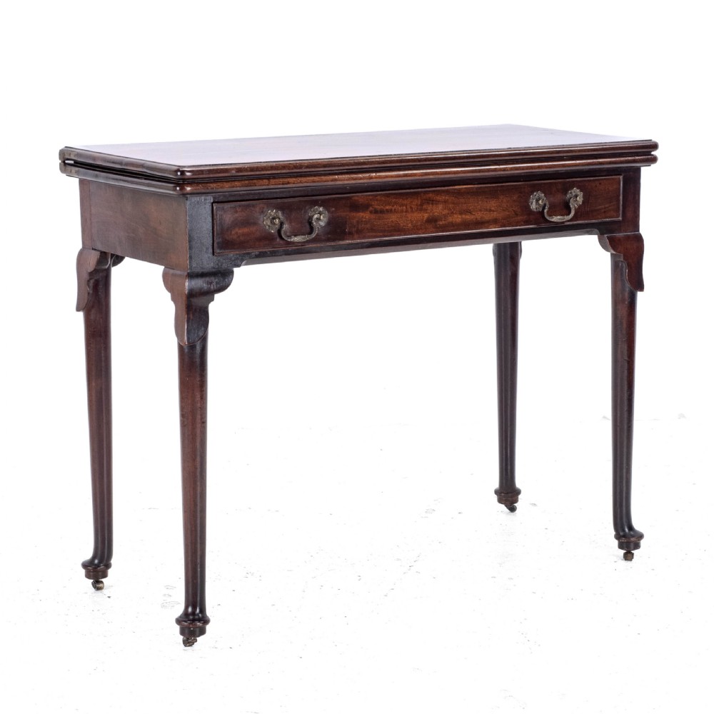 George II Mahogany Console Card/Games Table with Drawer C1750 (Georgian) View XXIII