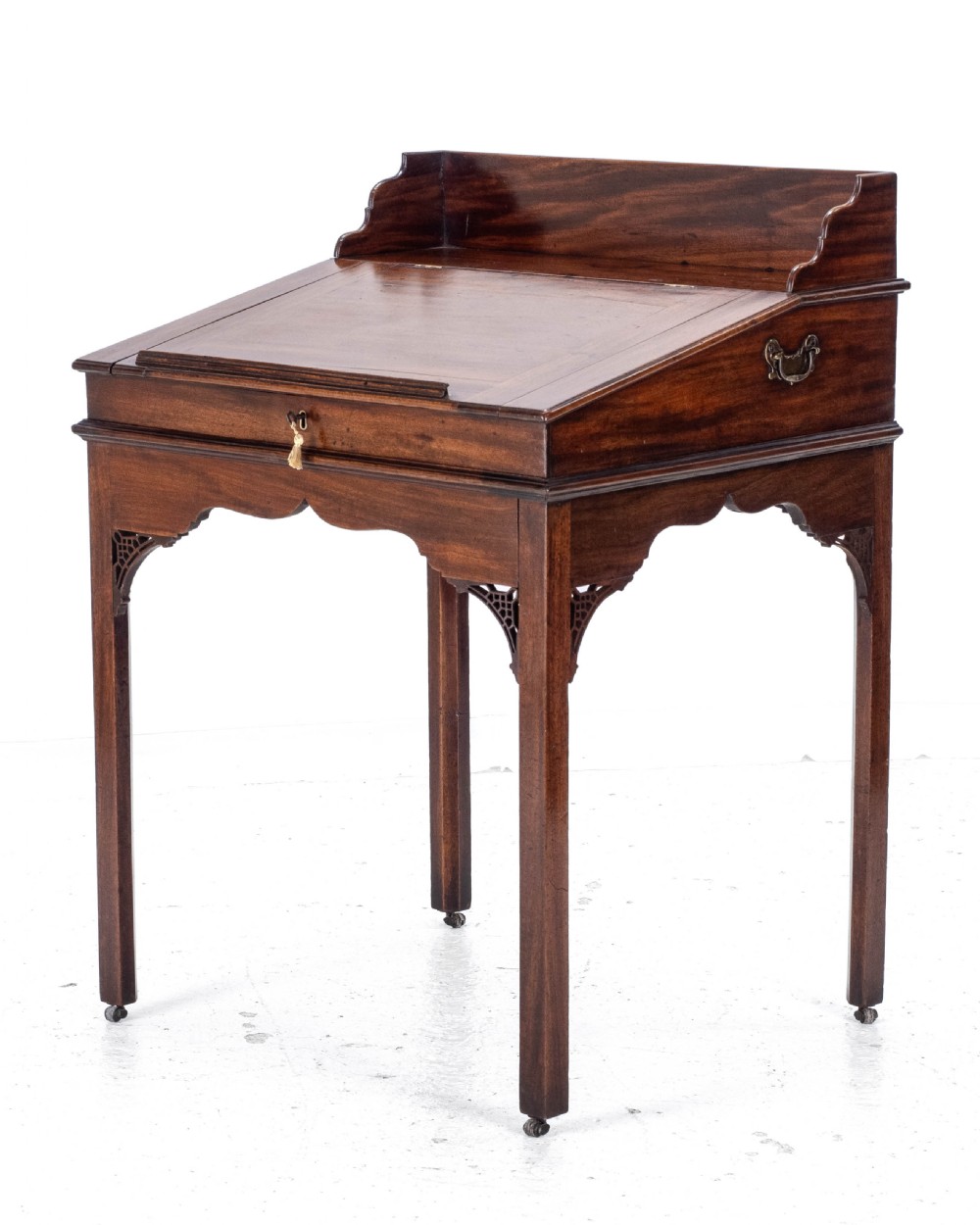 Chippendale Style C.19th Mahogany Clerks Desk Victorian