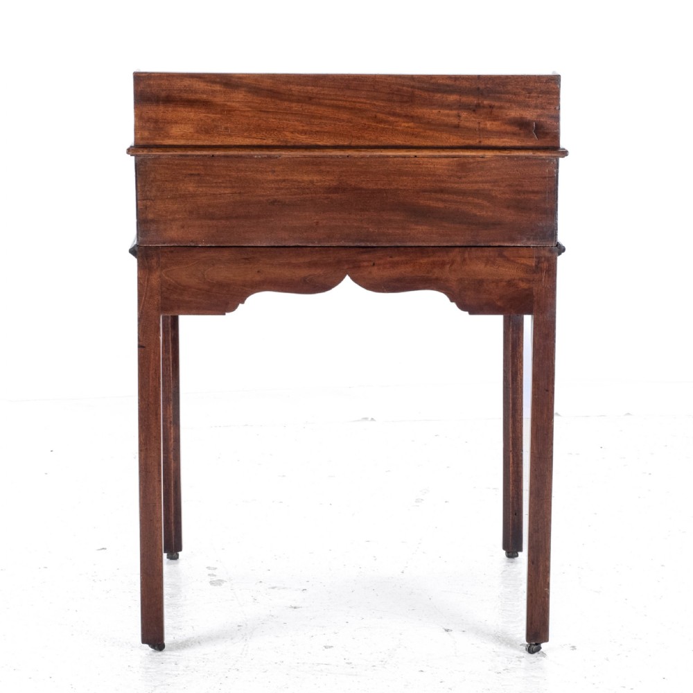 Chippendale Style C.19th Mahogany Clerks Desk Victorian View V