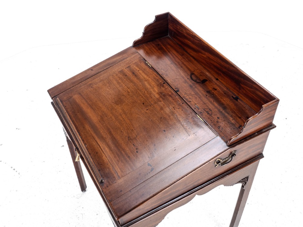 Chippendale Style C.19th Mahogany Clerks Desk Victorian View IX