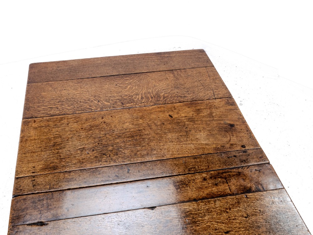 Early C18th Oak Drop Leaf Gateleg Small Country Dining Table View X