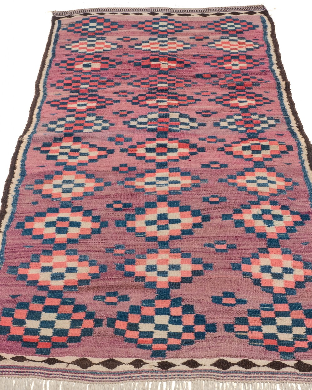 Antique Turkish Kilim, Flatweave Carpet, Circa 1920, 10' x 4'10
