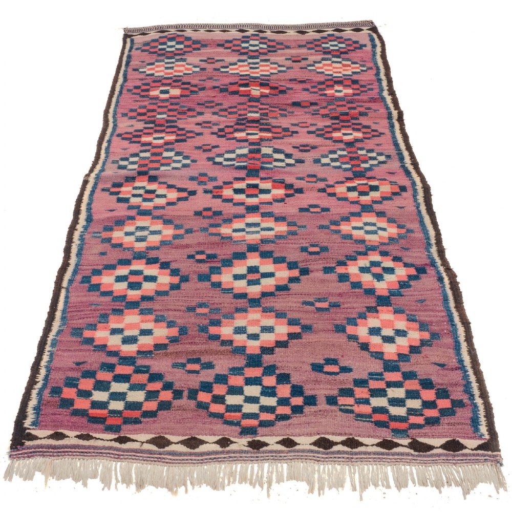 Antique Turkish Kilim, Flatweave Carpet, Circa 1920, 10' x 4'10