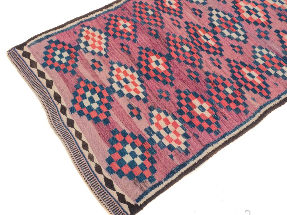 Antique Turkish Kilim, Flatweave Carpet, Circa 1920, 10' x 4'10