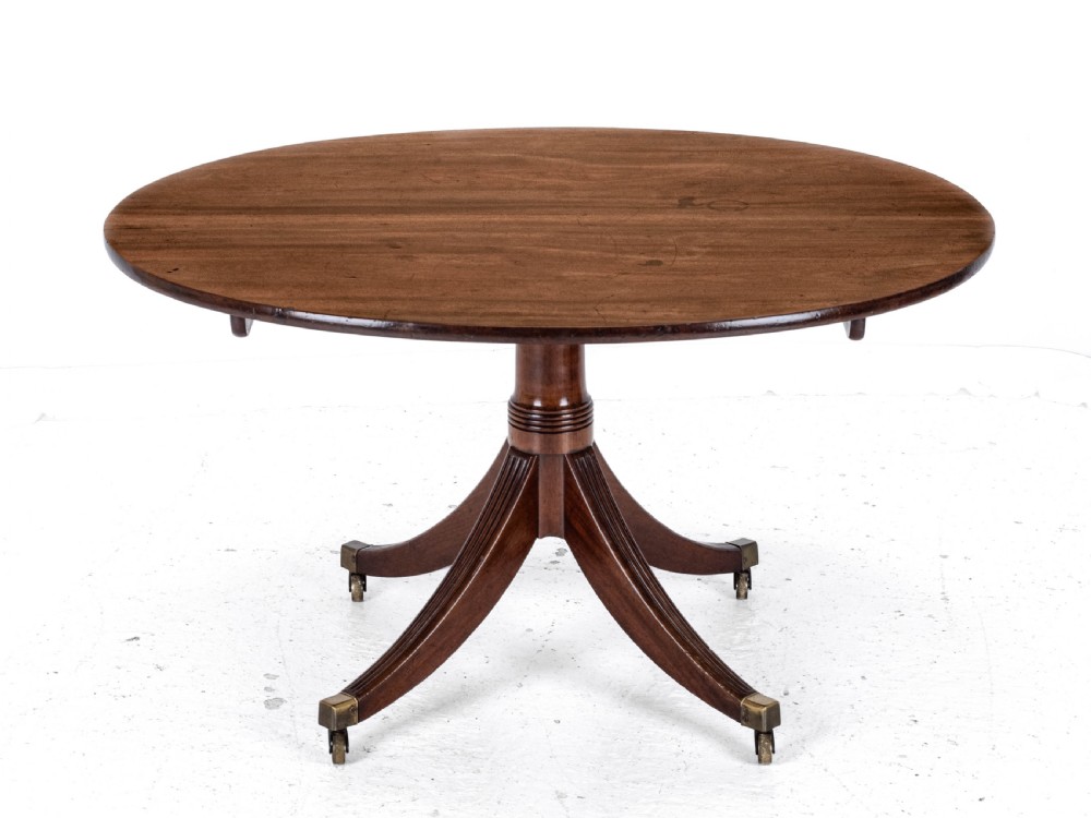 Late C18th Mahogany Oval Breakfast Dining Table Georgian (George III) View II