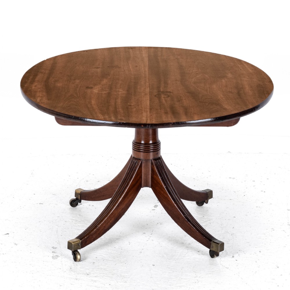 Late C18th Mahogany Oval Breakfast Dining Table Georgian (George III) View III