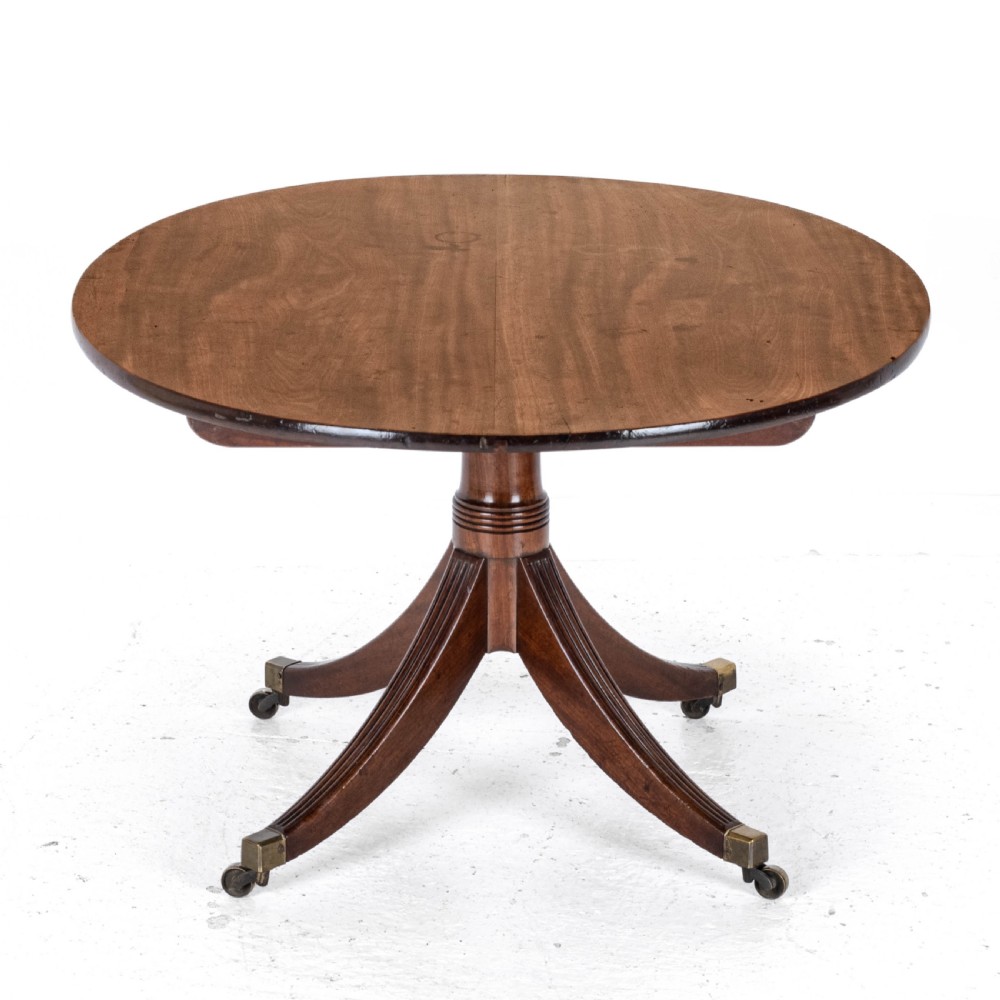 Late C18th Mahogany Oval Breakfast Dining Table Georgian (George III) View V