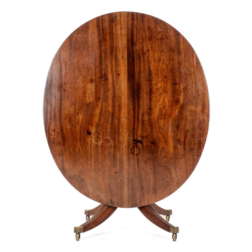 Late C18th Mahogany Oval Breakfast Dining Table Georgian (George III) View VI