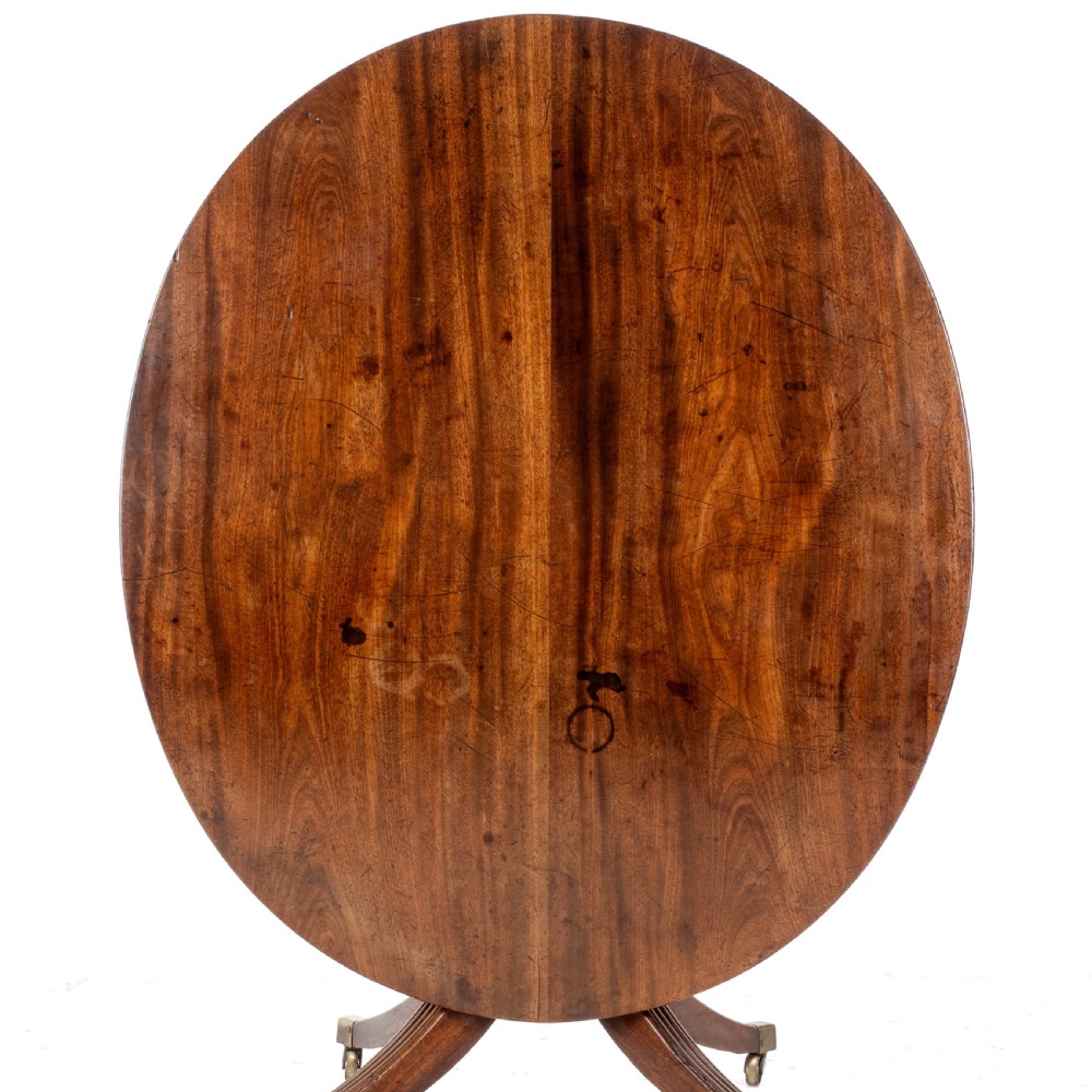 Late C18th Mahogany Oval Breakfast Dining Table Georgian (George III) View VII