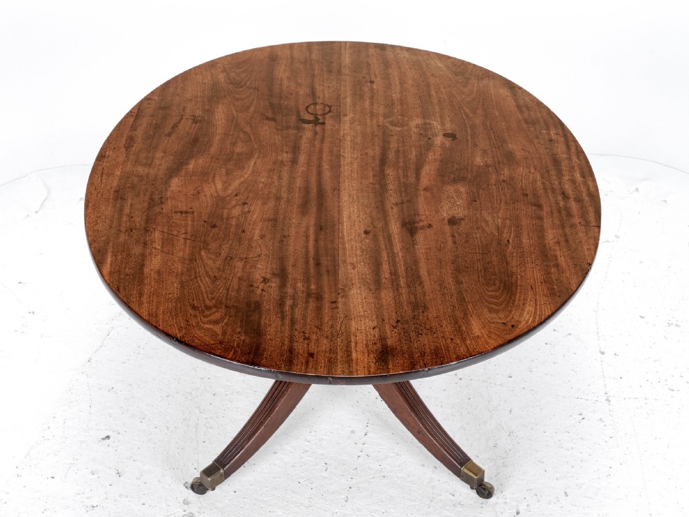 Late C18th Mahogany Oval Breakfast Dining Table Georgian (George III) View X