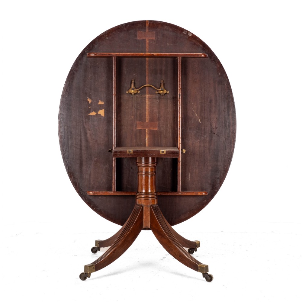 Late C18th Mahogany Oval Breakfast Dining Table Georgian (George III) View XIII