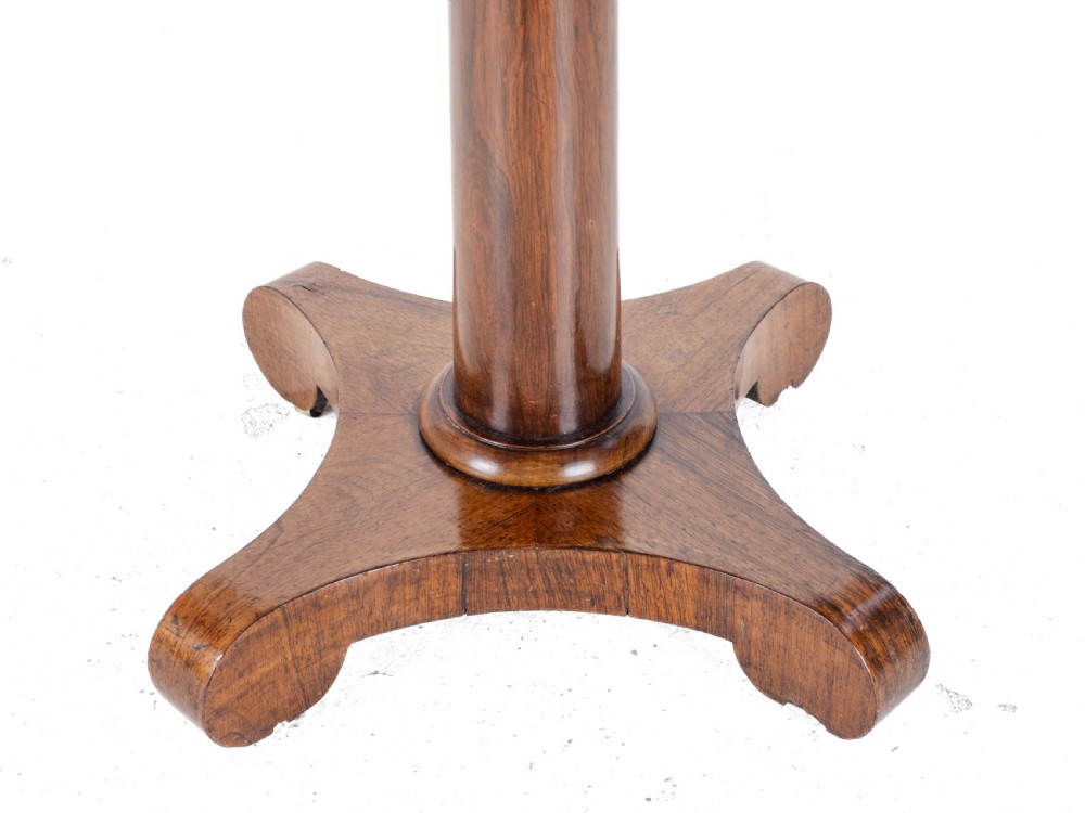 Regency Rosewood Small Drum Table C1825 (Georgian William IV Side Center) View XV