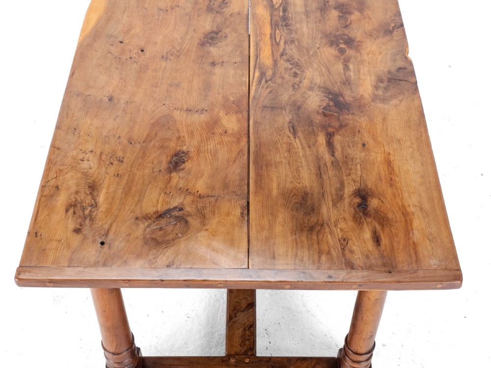 Yew Wood C17th Style Country Refectory Dining Table (Yewwood) View XVII