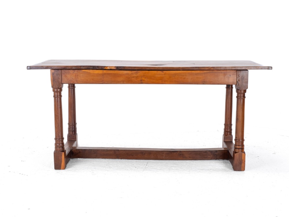 Yew Wood C17th Style Country Refectory Dining Table (Yewwood) View XXVII