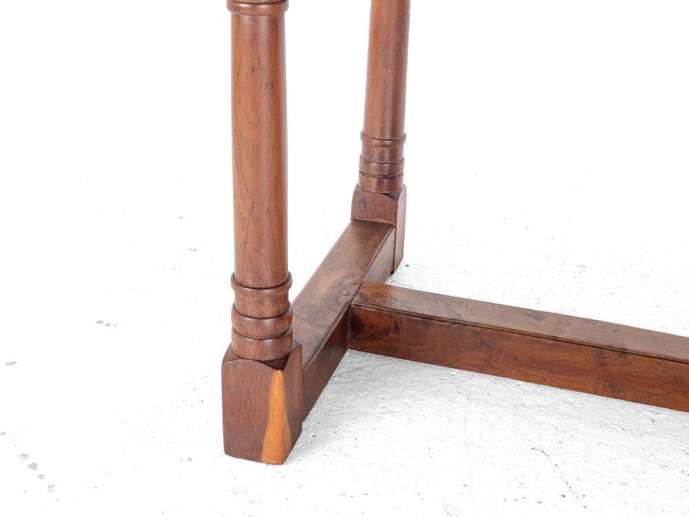 Yew Wood C17th Style Country Refectory Dining Table (Yewwood) View XXIX