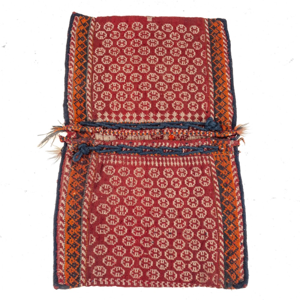 Antique Persian Qashgai Khorgeen Saddlebag C1930 (Handwoven Oriental Rug)
