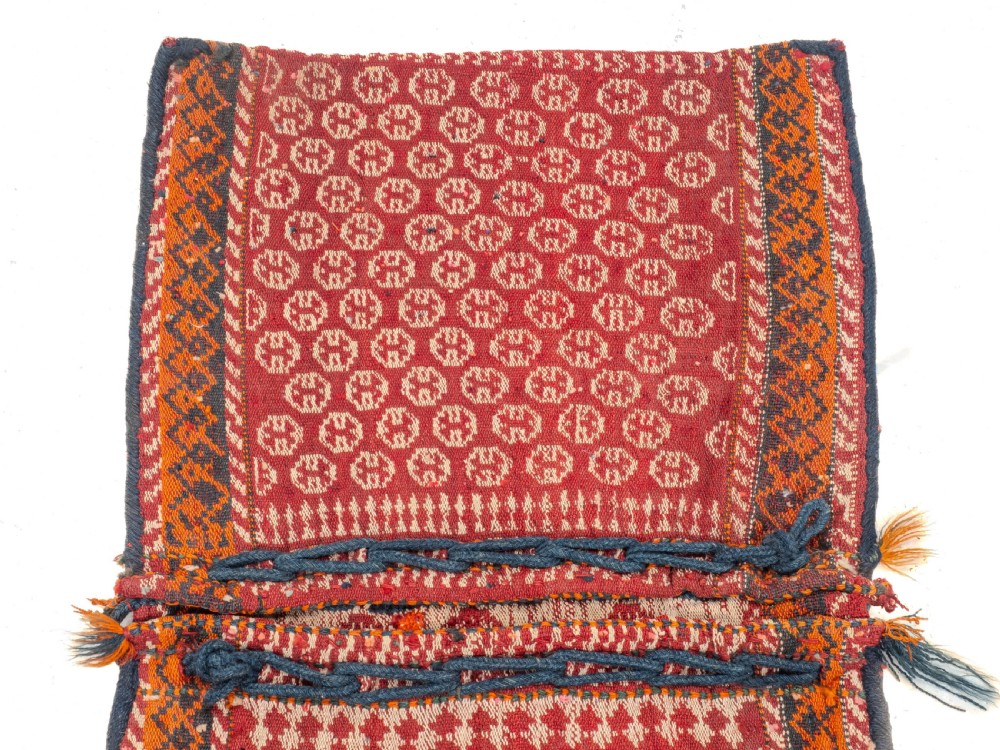 Antique Persian Qashgai Khorgeen Saddlebag C1930 (Handwoven Oriental Rug) View III