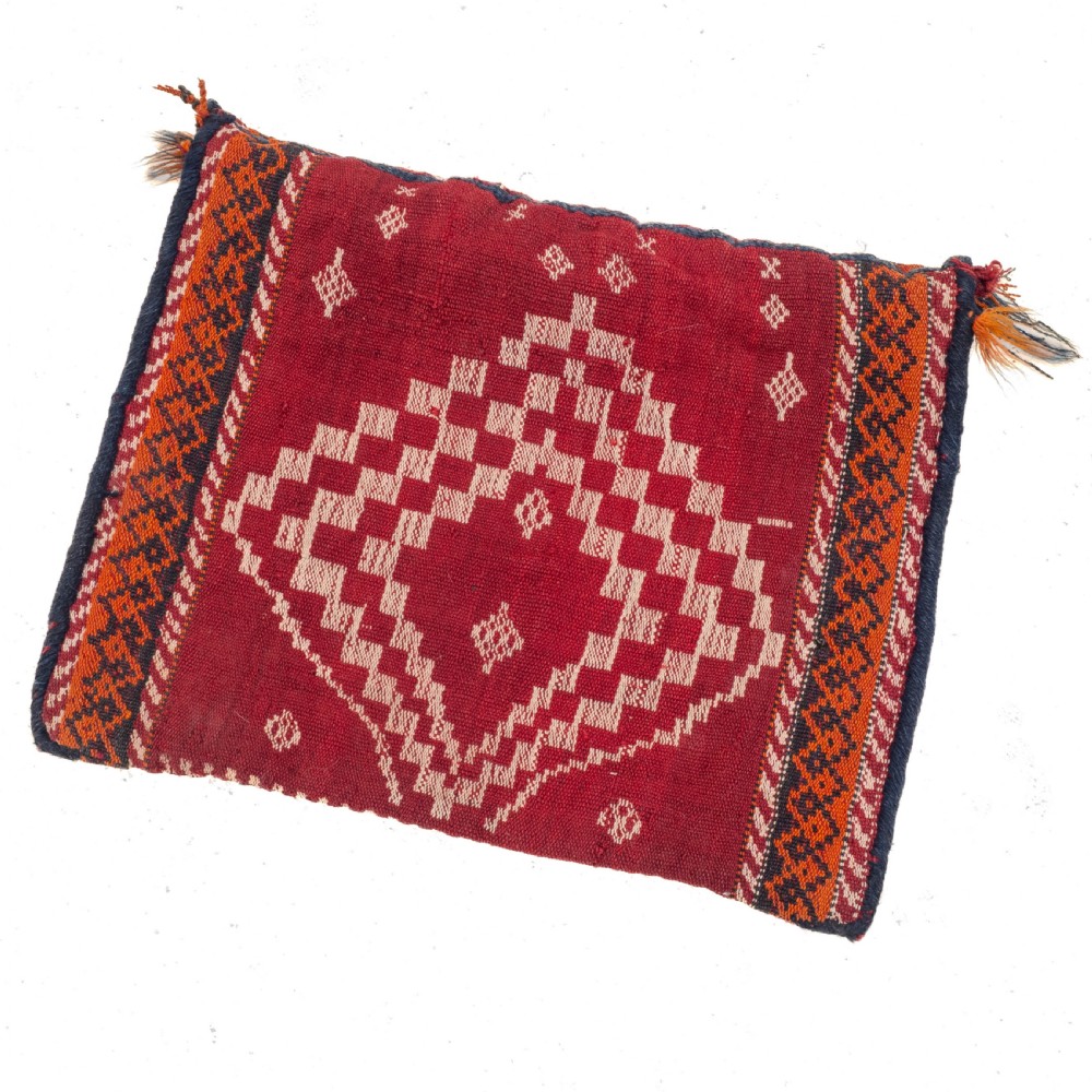 Antique Persian Qashgai Khorgeen Saddlebag C1930 (Handwoven Oriental Rug) View XII
