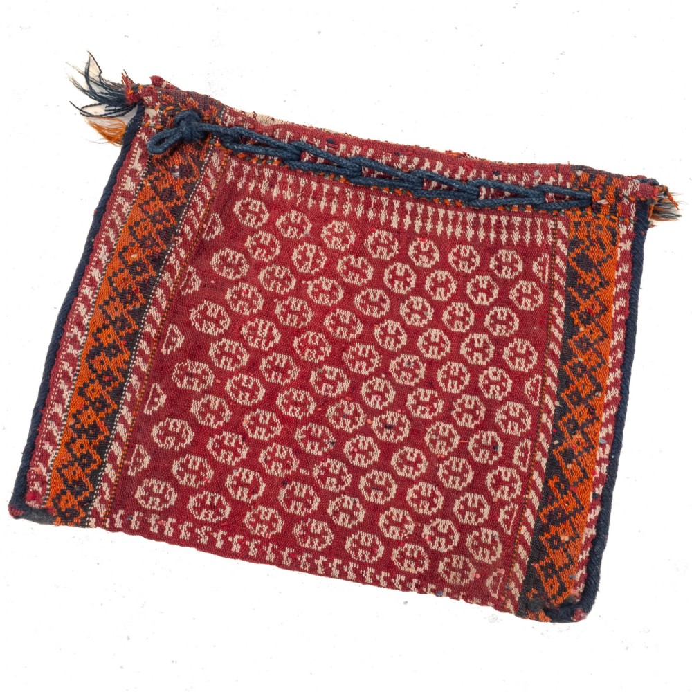 Antique Persian Qashgai Khorgeen Saddlebag C1930 (Handwoven Oriental Rug) View XIII