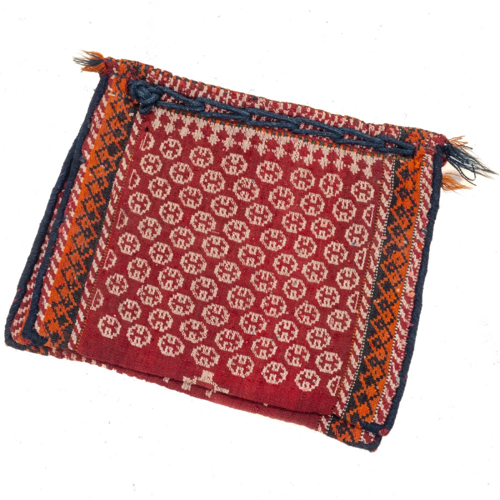 Antique Persian Qashgai Khorgeen Saddlebag C1930 (Handwoven Oriental Rug) View XIV