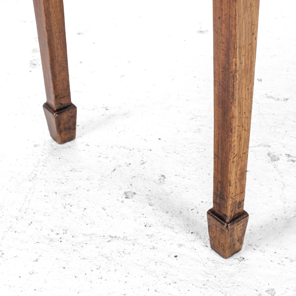 C.18th Georgian Chippendale Mahogany Serpentine Console Fold-over Games Card Table View XVIII