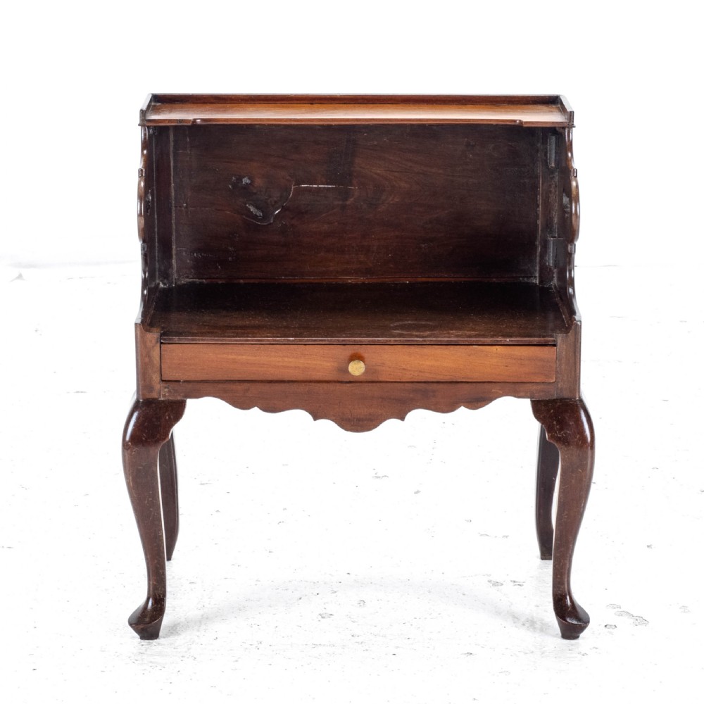 Georgian Mahogany Bedside Cabinet Side Table Late c.18th George III View III