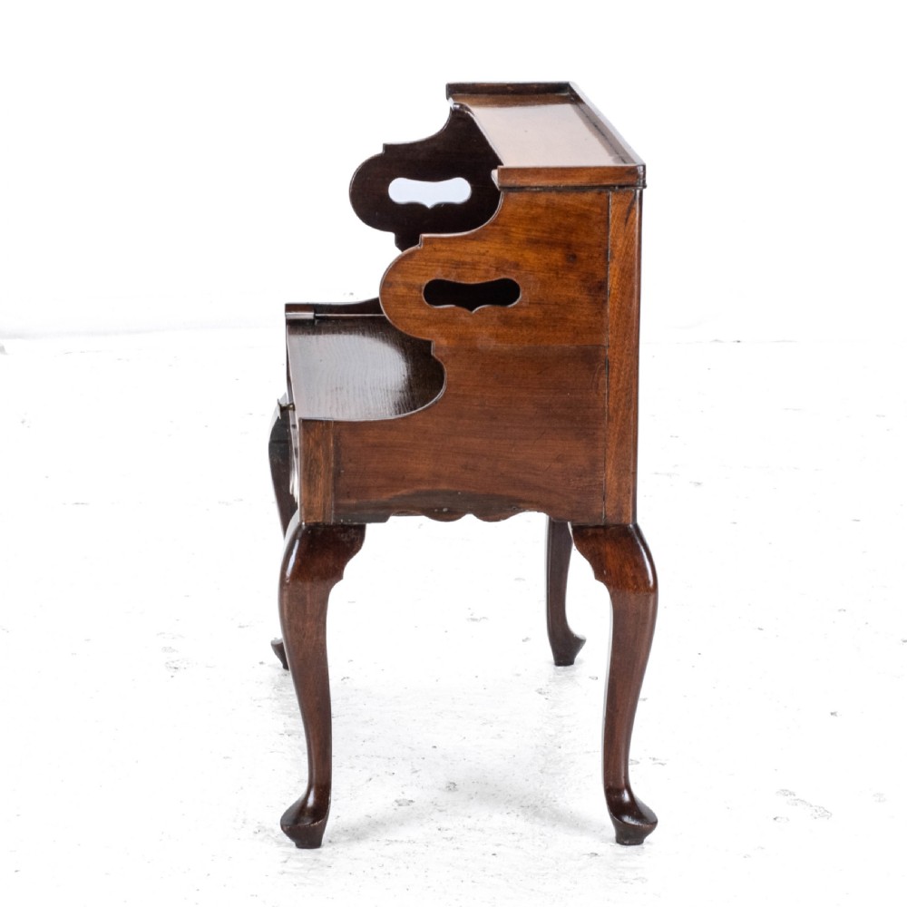 Georgian Mahogany Bedside Cabinet Side Table Late c.18th George III View V