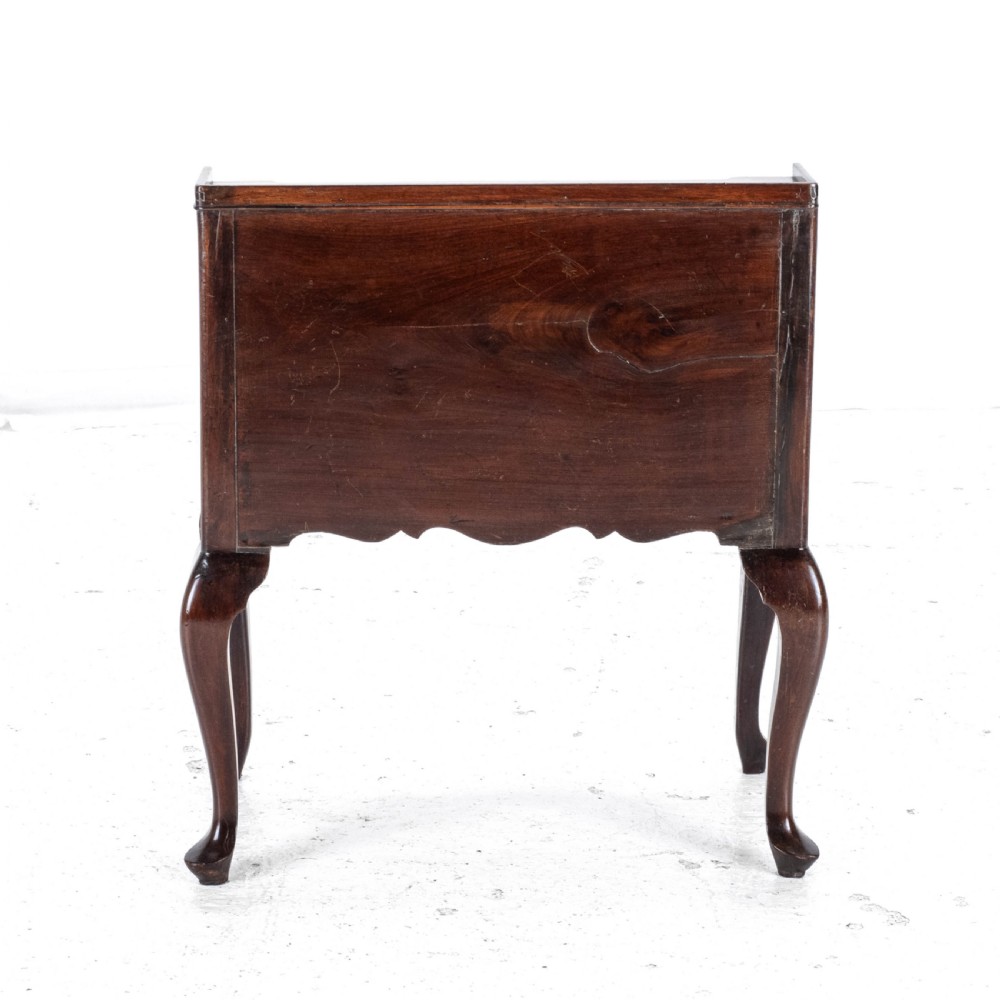 Georgian Mahogany Bedside Cabinet Side Table Late c.18th George III View VI