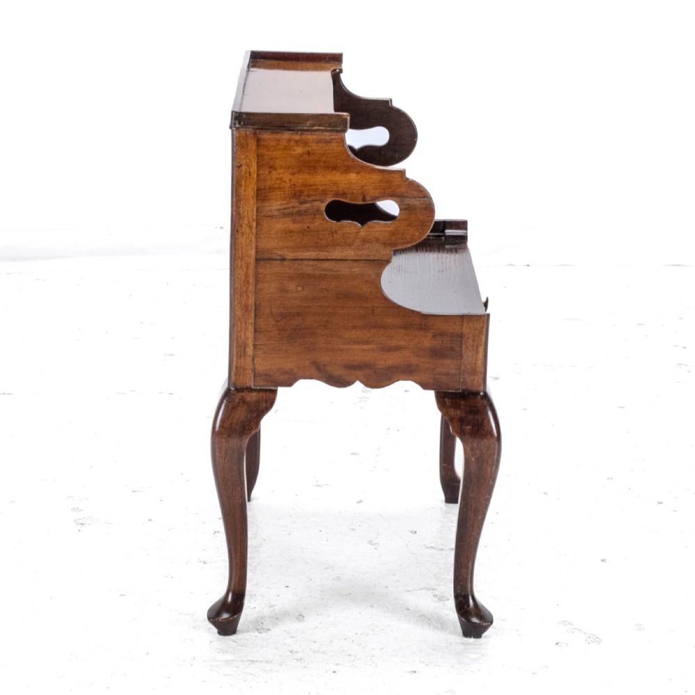 Georgian Mahogany Bedside Cabinet Side Table Late c.18th George III View VII