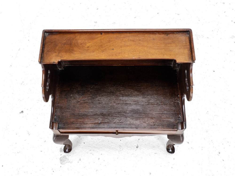 Georgian Mahogany Bedside Cabinet Side Table Late c.18th George III View IX