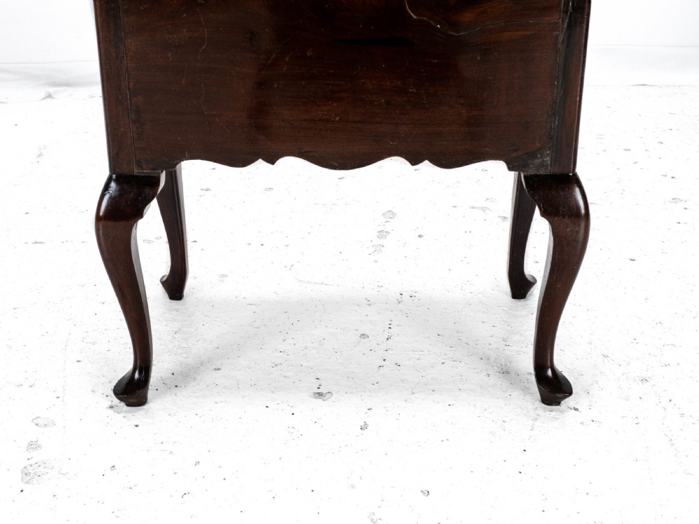 Georgian Mahogany Bedside Cabinet Side Table Late c.18th George III View XVI