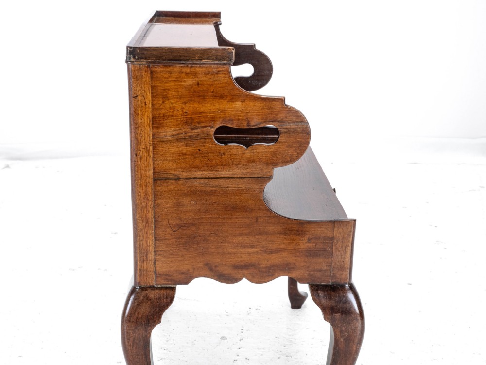 Georgian Mahogany Bedside Cabinet Side Table Late c.18th George III View XVII