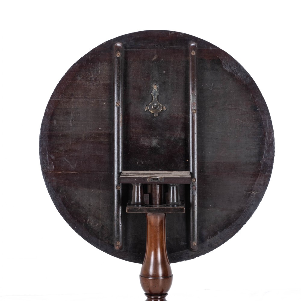 Chippendale Georgian Style Mahogany Birdcage Tripod Table Claw & Ball Feet C19th View VII