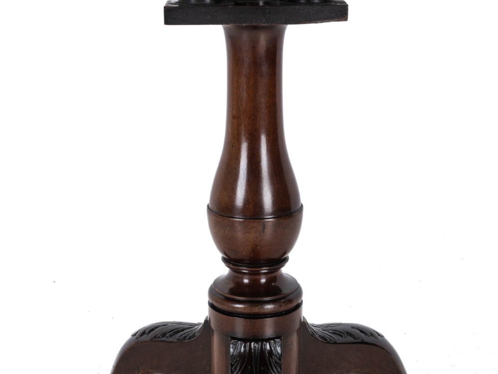 Chippendale Georgian Style Mahogany Birdcage Tripod Table Claw & Ball Feet C19th View XI