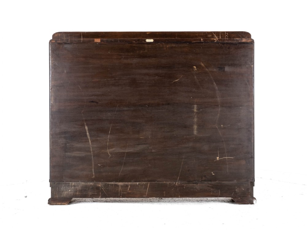 Art Deco C1920 Burr Walnut Display Cabinet Sideboard by Leemings of Halifax View V