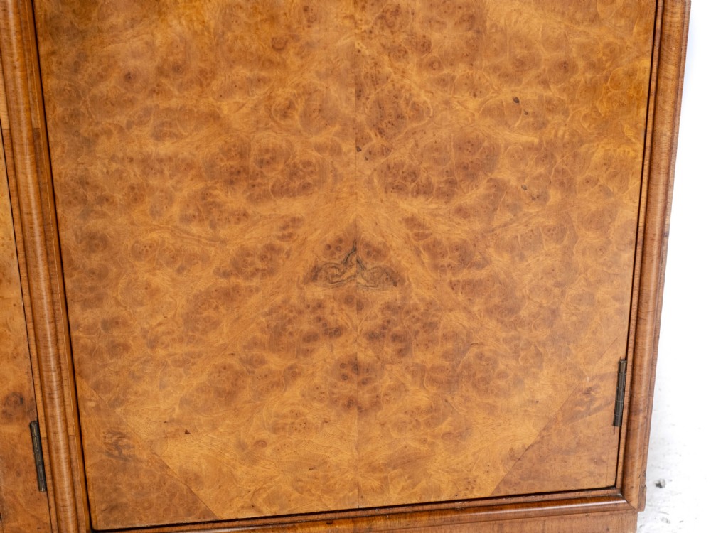 Art Deco C1920 Burr Walnut Display Cabinet Sideboard by Leemings of Halifax View XVII