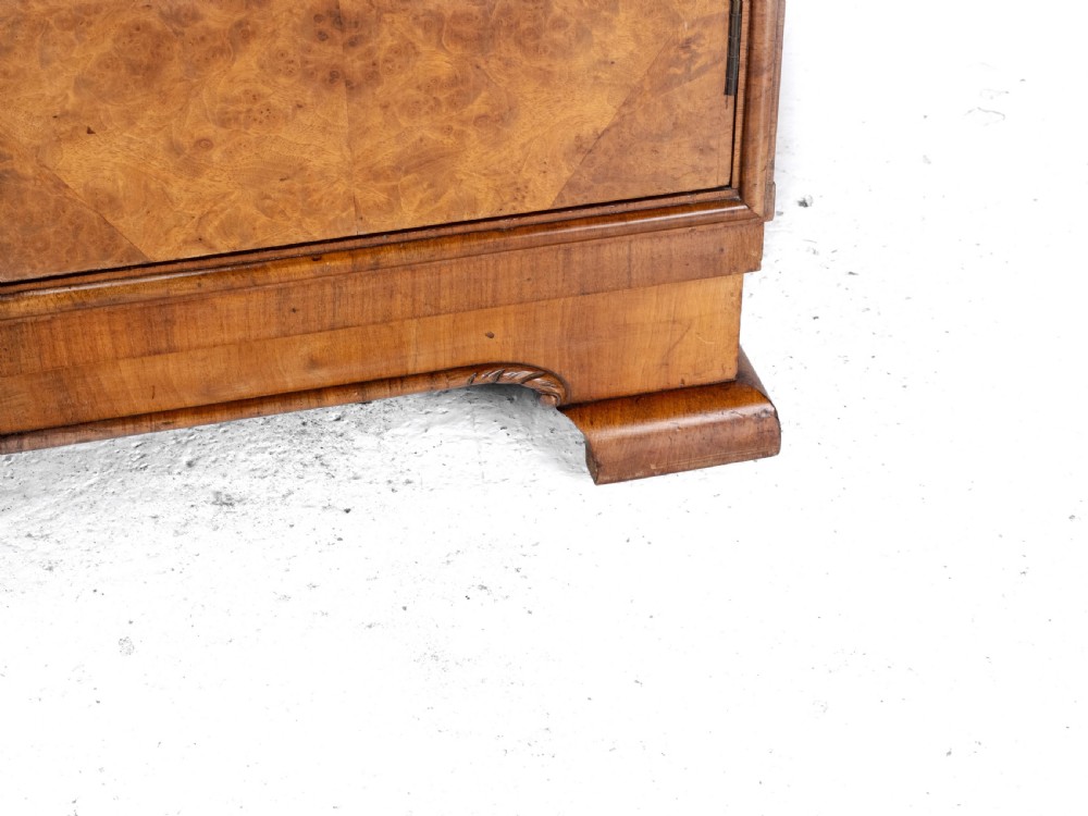 Art Deco C1920 Burr Walnut Display Cabinet Sideboard by Leemings of Halifax View XVIII