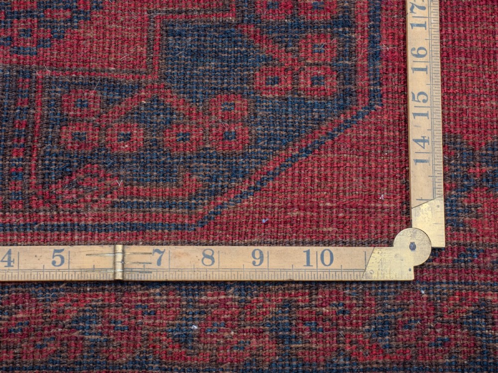 Antique C.19th Ersari Turkmen Afghan Carpet 15'6