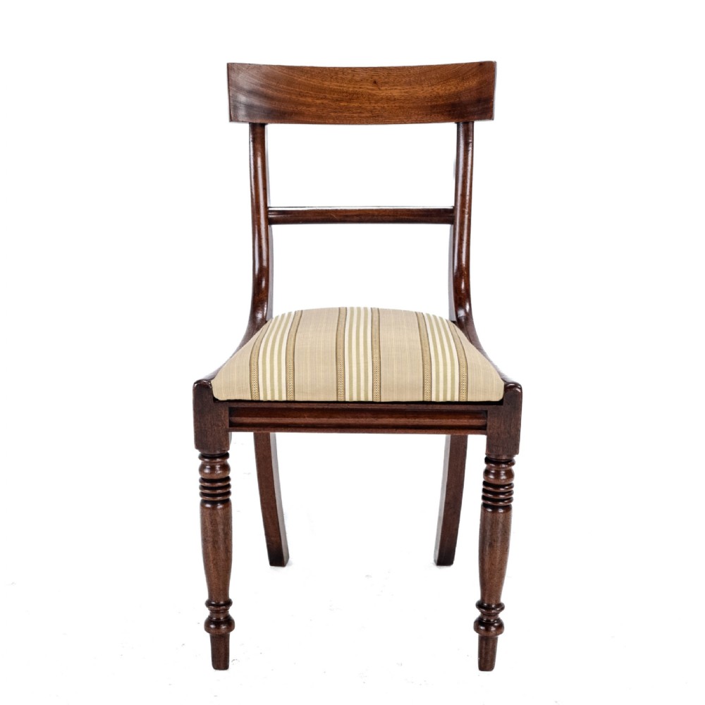 Regency Bar Back Mahogany Set of 6 Dining Chairs C1820 (Georgian George III IV) View VIII