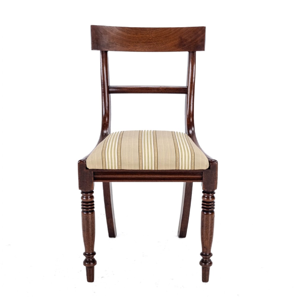 Regency Bar Back Mahogany Set of 6 Dining Chairs C1820 (Georgian George III IV) View XI