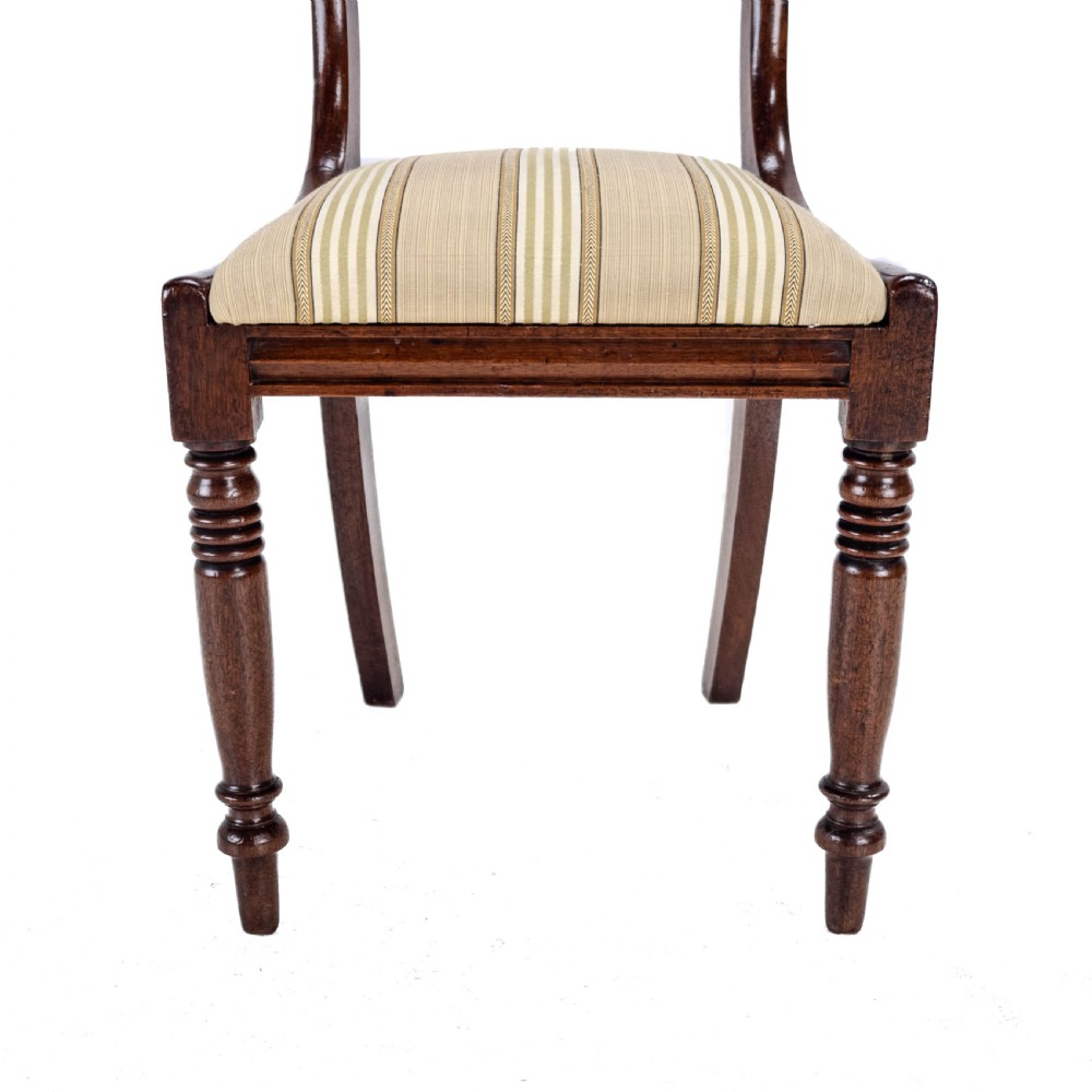 Regency Bar Back Mahogany Set of 6 Dining Chairs C1820 (Georgian George III IV) View XVI