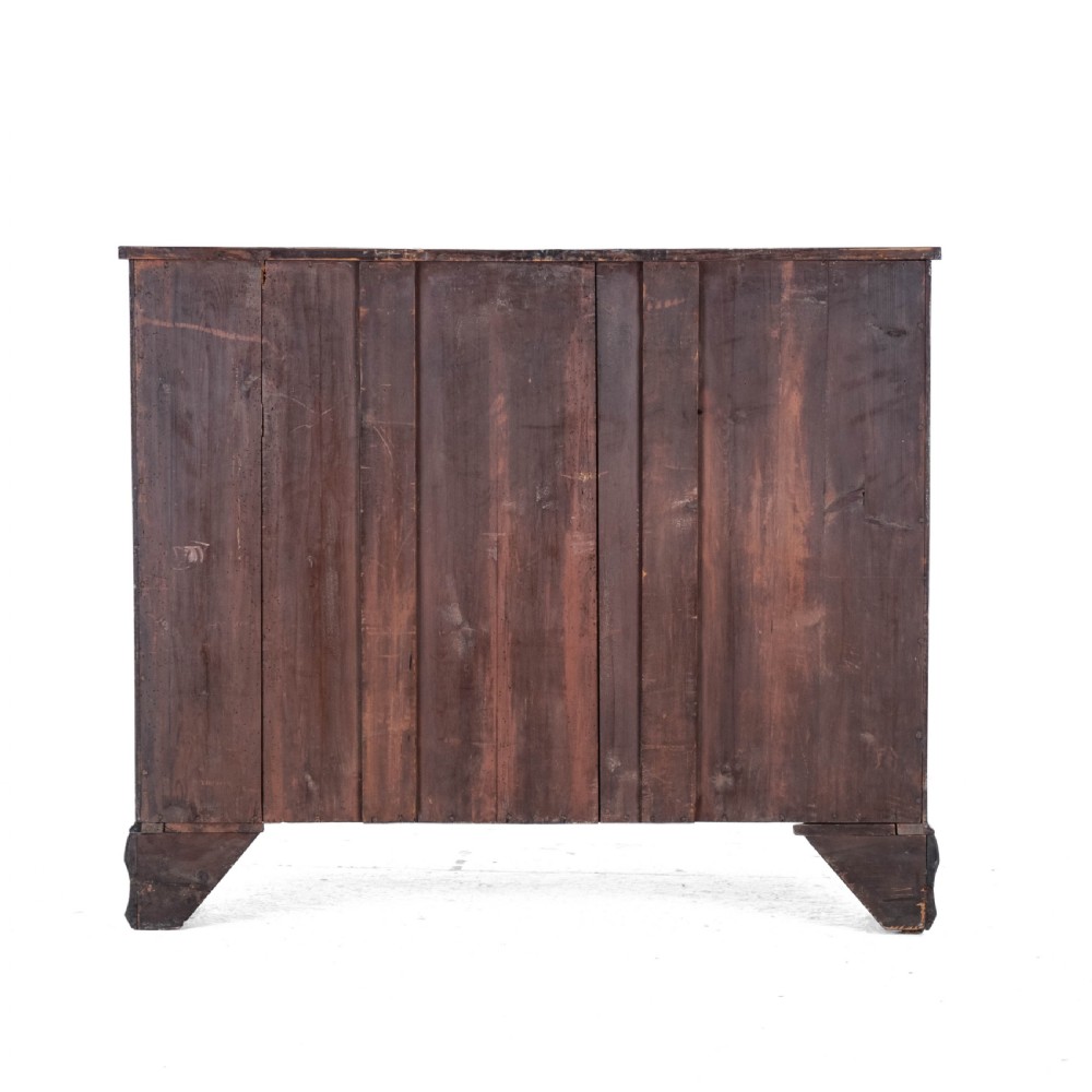Georgian Late C18th Mahogany Inlaid Bow Front Chest of Drawers (George III) View XVI
