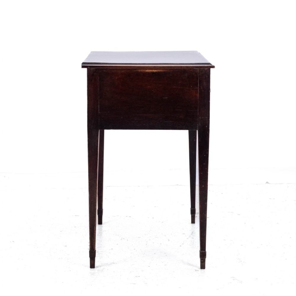 Regency Lowboy Mahogany Inlaid Side Table with Drawers C1810 (Georgian) View IV